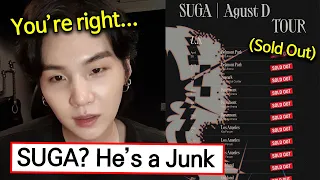 How Yoongi Reacts to Haters who say "SUGA Can't Hold a Solo Concert"
