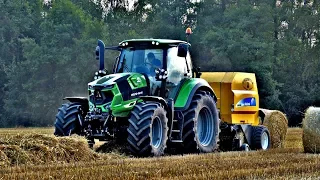 Prasowanie słomy 2019 ☆ Deutz Fahr 6155 ☆ New Holland BR6090