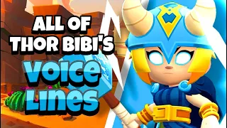 All of Thor Bibi’s Voice Lines | Brawl Stars