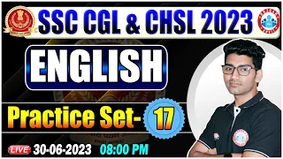 SSC CHSL 2023 English Class, SSC CGL English Practice Set, SSC CHSL & CGL English Class By Vipin Sir