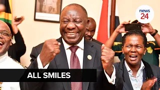 WATCH | President Cyril Ramaphosa celebrates Springboks last-minute win over England