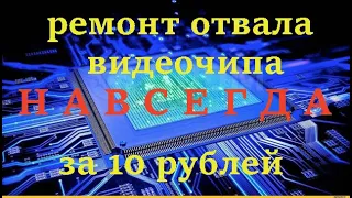 Ремонт отвала видеочипа навсегда (почти) за 10 рублей