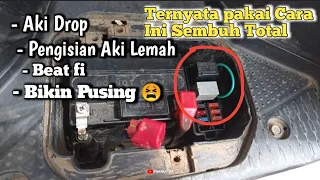 PENGISIAN AKI DI MOTOR BEAT LEMAH PAKAI CARA INI SEMBUH TOTAL