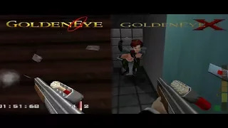 GoldenEye 007 vs GoldenEyeX v5.5 beta (Weapon Comparison)