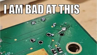 Continuing to do a terrible job at PCB repair (part 2)