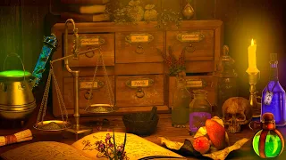 Apothecary Ambience, Potion Shop, Bubbling Sounds, Mortar and Pestle, Quill Writing, Page Turning