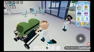 my cousin and sister at hospital in roblox