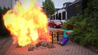 Creeper Explosion in Real Life