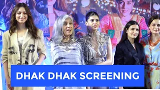 Tamannaah, Fatima, Dia, Sanjana, Rupali, Shweta at Dhak Dhak screening