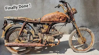 Restoration Abandoned Motorcycle Honda 70cc 4 Stroke Finalization part 1   ||