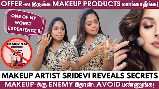 உங்க Perfect Foundation & Lipstick Shade தெரியனுமா? இத பண்ணுங்க! - Makeup Artist Sridevi's Tips