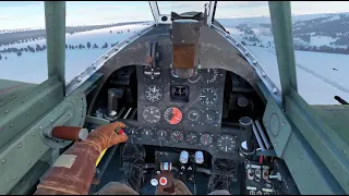 Бой на Ki-84 ko в VR шлеме в War Thunder. СБ режим.