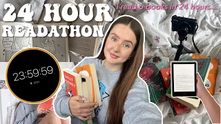 I tried reading for 24 HOURS 📖⏰ (6 books…24 Hour Readathon) | Ella Rose Reads