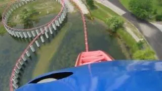 Ride of Steel Front Seat on-ride POV Darien Lake