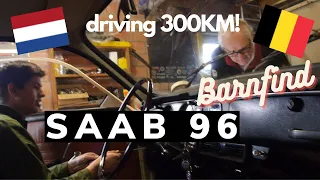 Saab 96 barnfind driving 300KM! to belgium!