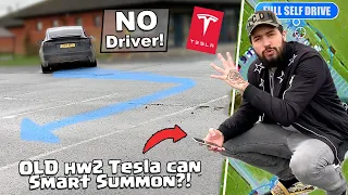 I had no idea my OLD Tesla Model X could do Smart Summon... well sort of