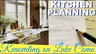 Day 118 of a big renovation on lake ComoKitchen planning & flea market