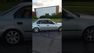 Crazy backfire on a suped up Honda