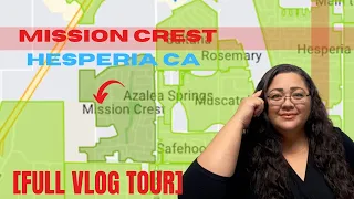 Living in Hesperia California/ Mission Crest neighborhood  tour Vlog