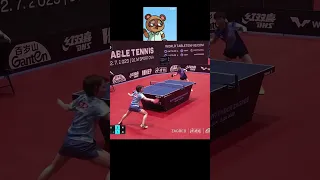 sun yingsha vs miu hirano #tabletennis #pingpong #youtubeshorts #sports