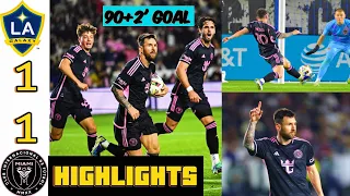 La Galaxy vs Inter Miami 1-1 Highlights, Lionel Messi 90+2' Equalizer