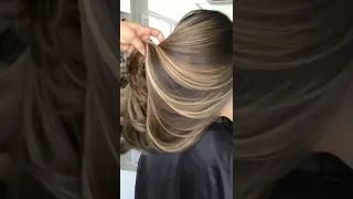 Highlights hair colour transformation #hairstyle