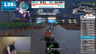 ZWIFT RACE! 200+ IQ start from my opponent!!