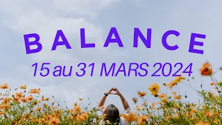 Balance ♎️ 15 au31 Mars 2024 : C’est tout droit 😘