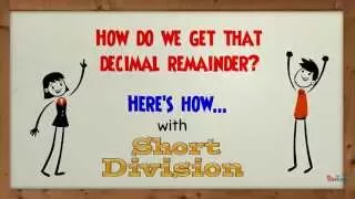 Short Division with a decimal remainder