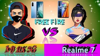 Mi 11x 5G vs Realme 7 free fire gameplay || SD 870 vs MTK G95 free fire test || game of destroyer