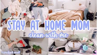 STAY AT HOME MOM CLEAN WITH ME // CLEANING MOTIVATION // FALL HOMEMAKING // SUNDAY RESET // SAHM