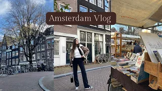 Amsterdam Vlog Part 1 - exploring the city, doing some shopping, and cute vibes