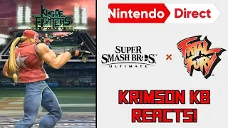 Krimson KB Reacts - Nintendo Direct 11/6/19 - Terry Bogard