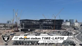 Allegiant Stadium Construction Time Lapse [23 months of work] | Raiders