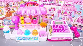 9 Minutes Satisfying with Unboxing Cute Pink Ice Cream Store Cash Register ASMR | Review Toys