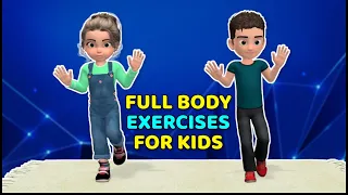13 MINUTES OF FULL BODY EXERCISES FOR KIDS AT HOME