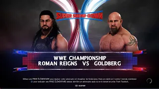 [WWE 2K20] Roman Reigns (c) vs Goldberg (WWE Championship Match)