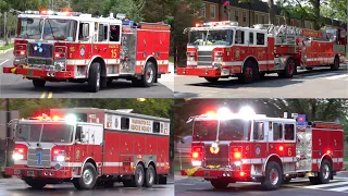 DCFD Response Compilation - Fire Trucks & Ambulances Responding