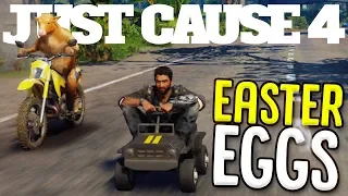 All The Best Easter Eggs In Just Cause 4 - Cow Gun, Tiny Car, Dinosaur Escape & More! - Just Cause 4