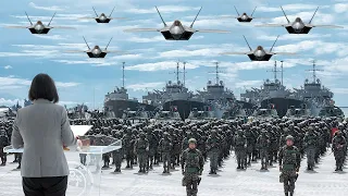 China Panic (June 6, 2024) US F-35s Attack Destroy a Chinese Amphibious Attack on Taiwan