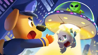 Baby was Taken by an Alien | Police Cartoon | Kids Cartoon | Sheriff Labrador