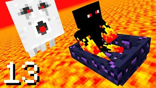 ATHOS FEZ UM BARCO QUE BOIA NA LAVA DO NETHER NA SÉRIE DE MINECRAFT #13