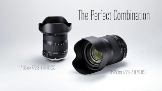 The Perfect Travel Duo.Tamron's 17-35mm F/2.8-4 Di OSD and the NEW 35-150mm F/2.8-4 Di VC OSD.