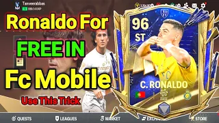 How to Get Toty Ronaldo 96 Ovr for FREE in FC Mobile 24! ll Fc Mobile