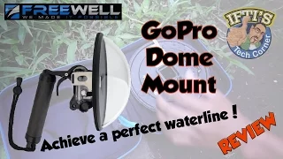 FreeWell Dome for GoPro hero 3 3+ 4 : Create Clear Waterline Shots!! : REVIEW