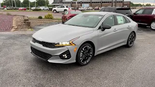 2023 KIA K5 GT-Line in Wolf Gray Walkaround and Feature Tutorial