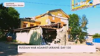 Lysychansk is almost wiped off the face of the earth by Russian occupiers. The 130th day of war