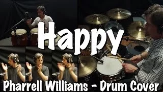 Pharrell Williams - Happy Drum Cover with Congas