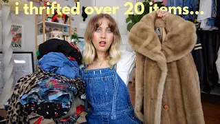 my absolute BEST thrift haul I've ever done!! I literally thrifted my dream wardrobe for 2024!!
