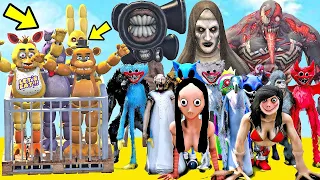 ANIMATRONICS SPRINGBONNIE SALVOU TODOS ANIMATRONICS  DOS  VILOES? | GTA V Five Nights at Freddy's